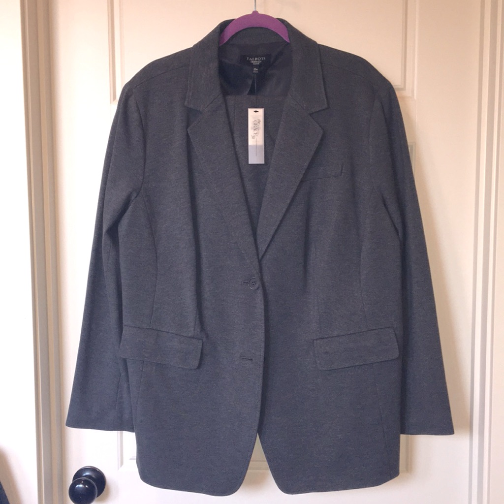 Talbots Double-Knit 2-Button Blazer